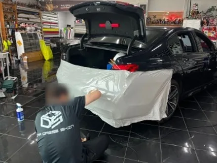BMW 740d G12 택랩 슬레이트 그레이 (SLATE GREY) 고광택 필름 전체 랩핑 시공 대전 카드레스스킨 / 대전 중구 산성동
