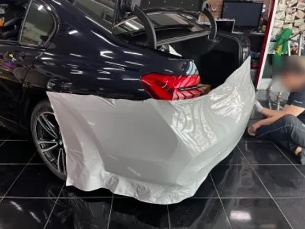 BMW 740d G12 택랩 슬레이트 그레이 (SLATE GREY) 고광택 필름 전체 랩핑 시공 대전 카드레스스킨 / 대전 중구 산성동