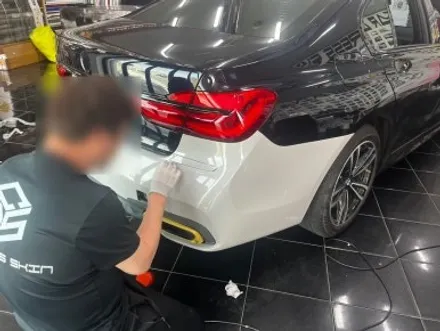 BMW 740d G12 택랩 슬레이트 그레이 (SLATE GREY) 고광택 필름 전체 랩핑 시공 대전 카드레스스킨 / 대전 중구 산성동