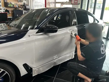 BMW 740d G12 택랩 슬레이트 그레이 (SLATE GREY) 고광택 필름 전체 랩핑 시공 대전 카드레스스킨 / 대전 중구 산성동