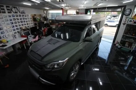 KGM 렉스턴 스포츠 이젠 캠핑카도 랩핑을 합니다! [전체 랩핑 시공기] 대전 카드레스스킨 / 대전 중구 산성동