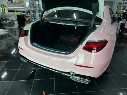 벤츠 S450d 택랩 고광택 밀레니얼 핑크(millennial pink) 전체 랩핑 대전 카드레스스킨 / 대전 중구 산성동