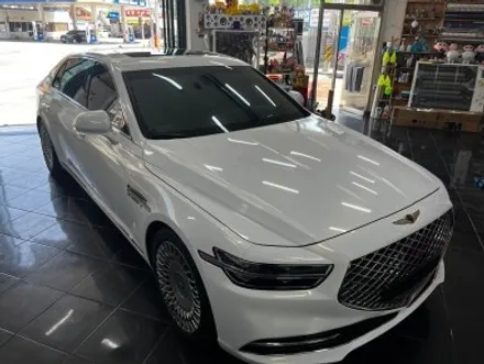 재네시스 g90 사고 수리 전체 랩핑 3m 화이트 골드 대전 카드레스스킨 / 대전 중구 산성동