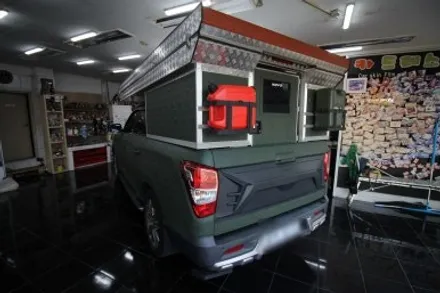 KGM 렉스턴 스포츠 이젠 캠핑카도 랩핑을 합니다! [전체 랩핑 시공기] 대전 카드레스스킨 / 대전 중구 산성동