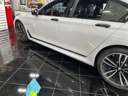 BMW 740d G12 택랩 슬레이트 그레이 (SLATE GREY) 고광택 필름 전체 랩핑 시공 대전 카드레스스킨 / 대전 중구 산성동
