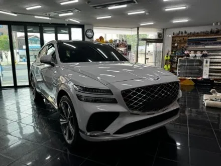 재네시스 gv80 쿠페 3m 고광택 시멘트 색상 전체 랩핑 대전 카드레스스킨 / 대전 중구 산성동