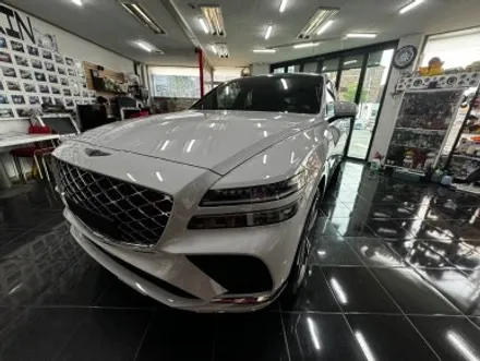 재네시스 gv80 쿠페 3m 고광택 시멘트 색상 전체 랩핑 대전 카드레스스킨 / 대전 중구 산성동