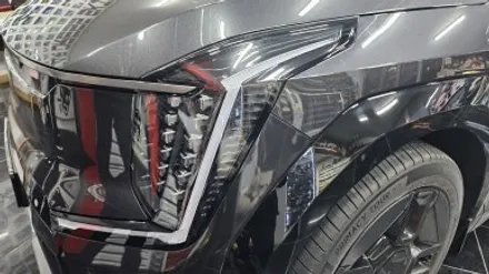 2024년 KIA EV9 AWD 생활보호필름 PPF 작업 및 로고 카본 랩핑 시공 / 대전 중구 산성동