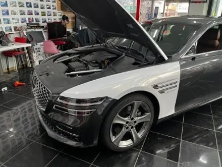 제네시스 G80 3m 화이트 골드 전체 랩핑 시공 / 대전 중구 산성동