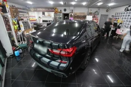 BMW 740d G12 택랩 슬레이트 그레이 (SLATE GREY) 고광택 필름 전체 랩핑 시공 대전 카드레스스킨 / 대전 중구 산성동