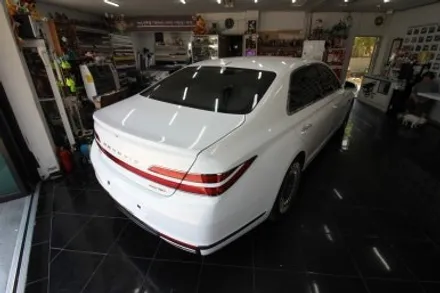 재네시스 g90 사고 수리 전체 랩핑 3m 화이트 골드 대전 카드레스스킨 / 대전 중구 산성동