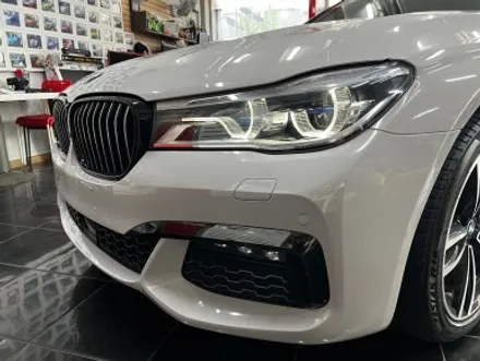 BMW 740d G12 택랩 슬레이트 그레이 (SLATE GREY) 고광택 필름 전체 랩핑 시공 대전 카드레스스킨 / 대전 중구 산성동