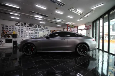 벤츠 AMG CLE 53 3M 사틴 다크 그레이 전체 랩핑 대전 카드레스스킨 / 대전 중구 산성동