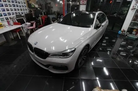 BMW 740d G12 택랩 슬레이트 그레이 (SLATE GREY) 고광택 필름 전체 랩핑 시공 대전 카드레스스킨 / 대전 중구 산성동