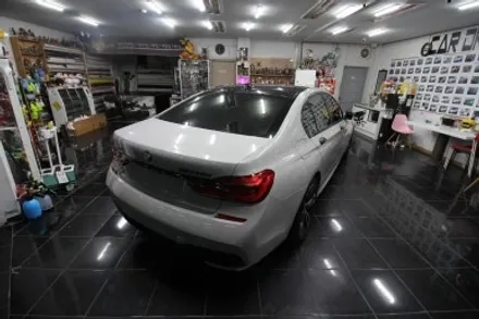 BMW 740d G12 택랩 슬레이트 그레이 (SLATE GREY) 고광택 필름 전체 랩핑 시공 대전 카드레스스킨 / 대전 중구 산성동