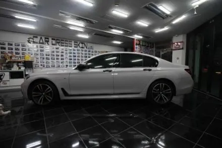 BMW 740d G12 택랩 슬레이트 그레이 (SLATE GREY) 고광택 필름 전체 랩핑 시공 대전 카드레스스킨 / 대전 중구 산성동