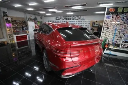 재네시스 gv80 쿠페 3m 고광택 시멘트 색상 전체 랩핑 대전 카드레스스킨 / 대전 중구 산성동