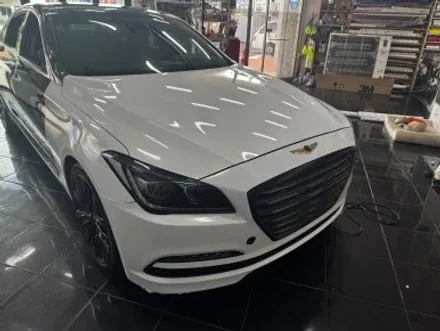 재네시스 G80 3M 화이트 골드 전체랩핑&크롬죽이기로 다시 태어나다. [대전 카드레스스킨] / 대전 중구 산성동