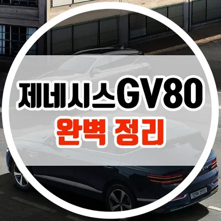 [제네시스 GV80] 색상 옵션 가격 총정리 / 대구시 수성구