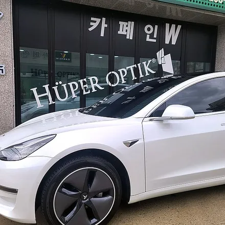 광주 전기차 썬팅, 테슬라 모델3 지벤트 ZV90 재시공기 / 대구시 수성구