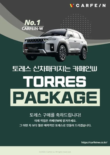 쌍용 토레스 틴팅 꼼꼼한 신차검수는 덤이요 / 대구시 수성구