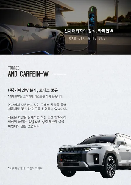 쌍용 토레스 틴팅 꼼꼼한 신차검수는 덤이요 / 대구시 수성구