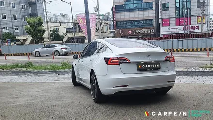 광주 전기차 썬팅, 테슬라 모델3 지벤트 ZV90 재시공기 / 대구시 수성구