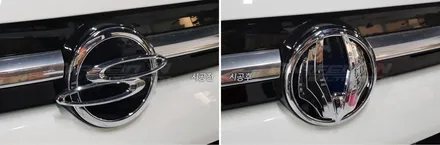 뷰티풀 코란도 엠블럼 교체는 카페인W에서(김포/부산) / 대구시 수성구