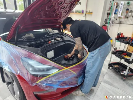 테슬라 모델3 오토프렁크 3단쇼바 편의성 끝판왕! / 대구시 수성구