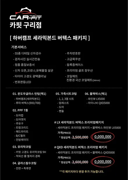 최고의 실력과 완벽한 #신차패키지 #카핏구리 #하버캠프 #블락포디 #글라스틴트 / 구리 토평동