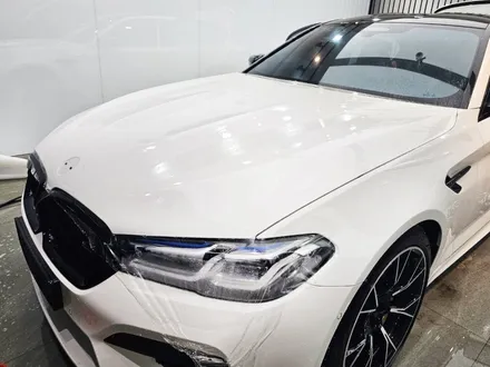 마지막 F바디 BMW M5 출고 후 반반사 썬팅 글라스틴트 레이니블루와 본넷 PPF 했어요 - 하남 하이코어 카핏 / 구리 토평동