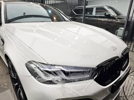 마지막 F바디 BMW M5 출고 후 반반사 썬팅 글라스틴트 레이니블루와 본넷 PPF 했어요 - 하남 하이코어 카핏 / 구리 토평동