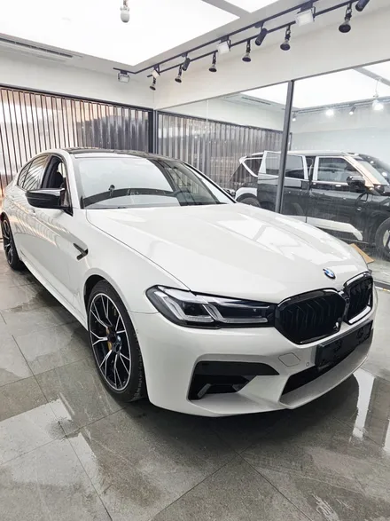 마지막 F바디 BMW M5 출고 후 반반사 썬팅 글라스틴트 레이니블루와 본넷 PPF 했어요 - 하남 하이코어 카핏 / 구리 토평동
