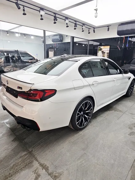 마지막 F바디 BMW M5 출고 후 반반사 썬팅 글라스틴트 레이니블루와 본넷 PPF 했어요 - 하남 하이코어 카핏 / 구리 토평동