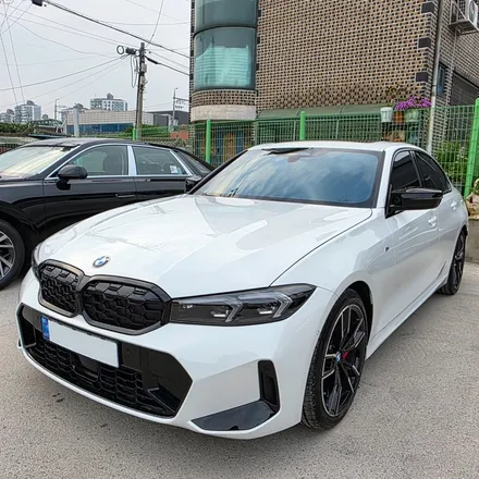 화이트 차량과 어울리는 반사 썬팅 글라스틴트 레이니블루 - BMW M340i LCi2 / 구리 토평동