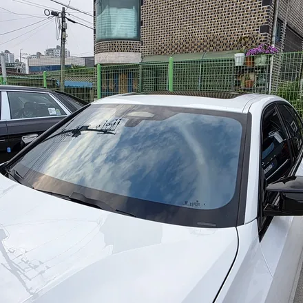화이트 차량과 어울리는 반사 썬팅 글라스틴트 레이니블루 - BMW M340i LCi2 / 구리 토평동
