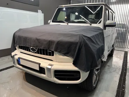 청량한 색감 \'레이니블루\' 틴팅 너무 예쁘다... 지바겐 G63 AMG 강남 신차패키지 후기 / 구리 토평동