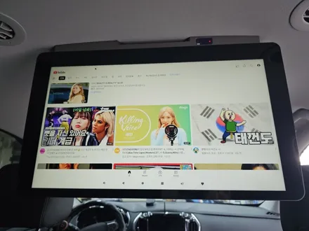 오산 평택 가성비있는 천정모니터 XM2200 EV10 [ 22인치 대형 모니터 ] 트레버스 차량 장착 / 평택시 진위면
