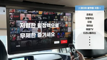 카니발 24인치 대형 천정 모니터 비클시네마 VC-240ST 평택 오산 올댓 / 평택시 진위면