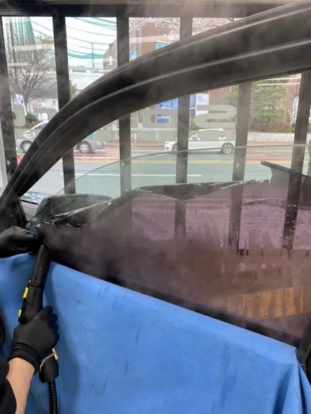 울산썬팅, 싼타페DM 재시공으로 깔끔하게 / 울산광역시 울주군