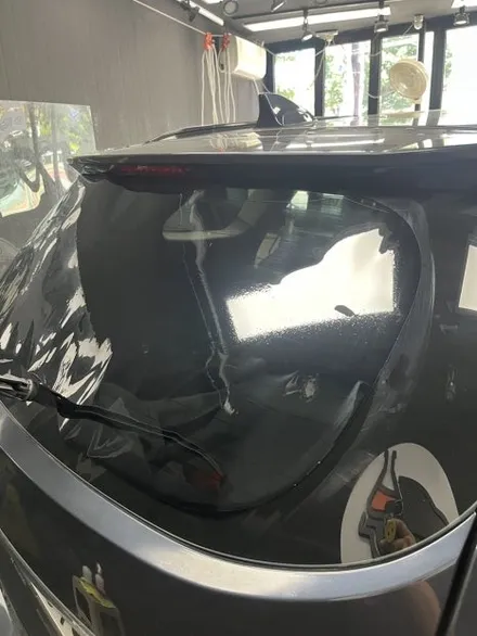 덕하 싼타페 DM 썬팅 재시공 | 솔라가드 스모크  35% | 🚙열차단 안 되는 썬팅, 기포·보라색 변색 해결, 솔라가드 스모크로 리셋 / 울산광역시 울주군