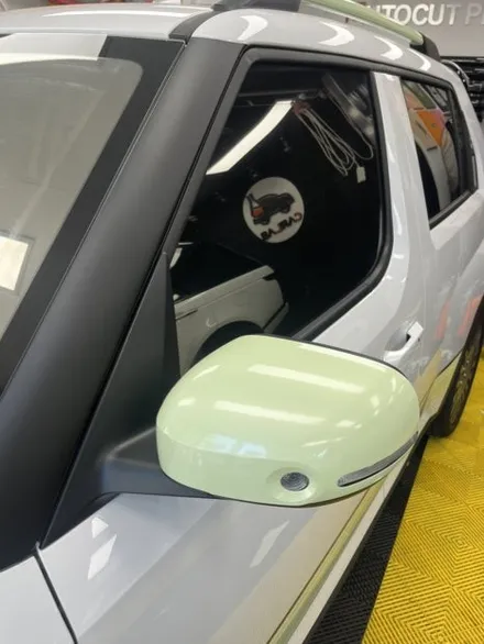 온산 캐스퍼 고광택 라인 랩핑 | 🚙 사고 후 더 예뻐진 캐스퍼! 라임 컬러로 새롭게 변신💓 / 울산광역시 울주군