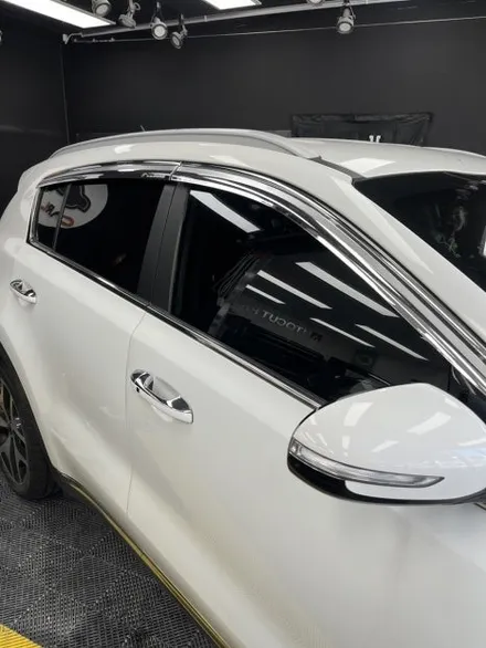 남창 스포티지 측후면 썬팅 재시공 | 🚗 전면은 그대로, 측후면만 교체! 부분 썬팅 재시공의 정답 / 울산광역시 울주군