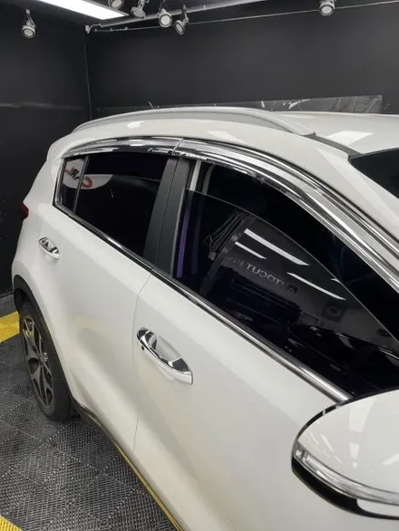 남창 스포티지 측후면 썬팅 재시공 | 🚗 전면은 그대로, 측후면만 교체! 부분 썬팅 재시공의 정답 / 울산광역시 울주군