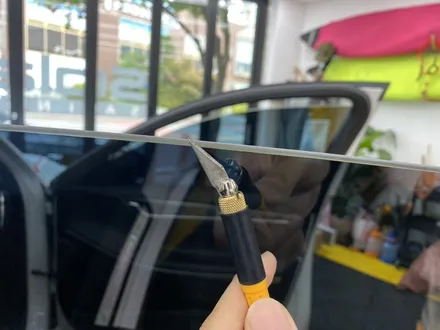 그랜져IG 보라빛으오 변색된 필름, 솔라가드 새턴으로 재시공(울산/온산) / 울산광역시 울주군