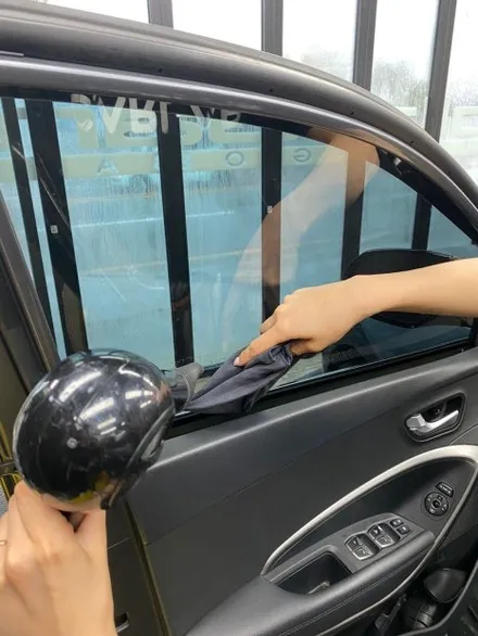 울산썬팅, 싼타페DM 재시공으로 깔끔하게 / 울산광역시 울주군