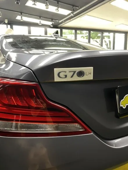 G70 고광택랩핑 여성 오너께서 타기엔 너무 어두운 그레이라서 벤츠 셀레나이트 그레이로 변신 / 울산광역시 울주군