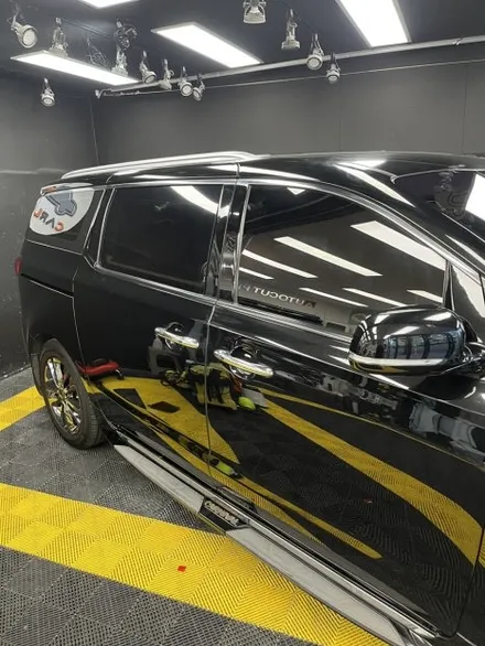 덕신 그랜드 카니발 전체 썬팅 재시공 | 솔라가드 차콜 전체 13% | 🚙 보라색 변색 해결, 차콜 13%로 프라이버시까지 / 울산광역시 울주군