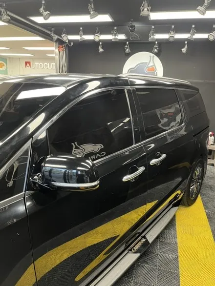 덕신 그랜드 카니발 전체 썬팅 재시공 | 솔라가드 차콜 전체 13% | 🚙 보라색 변색 해결, 차콜 13%로 프라이버시까지 / 울산광역시 울주군