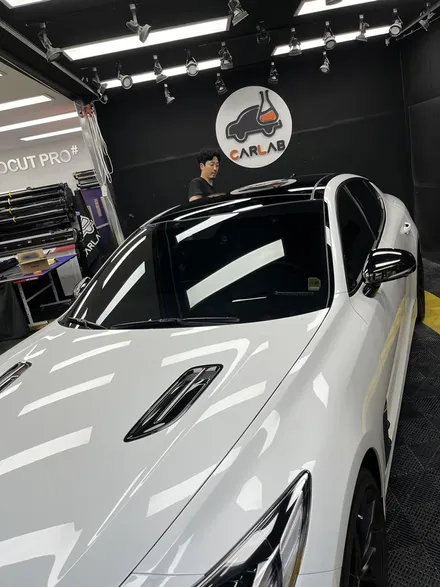온산공단 스팅어 루프 블랙ppf  | 랩핑보다 오래가는 프리미엄 선택 | 🚙 광택과 방어력을 동시에! 스팅어 루프 블랙 PPF 작업 후기 / 울산광역시 울주군